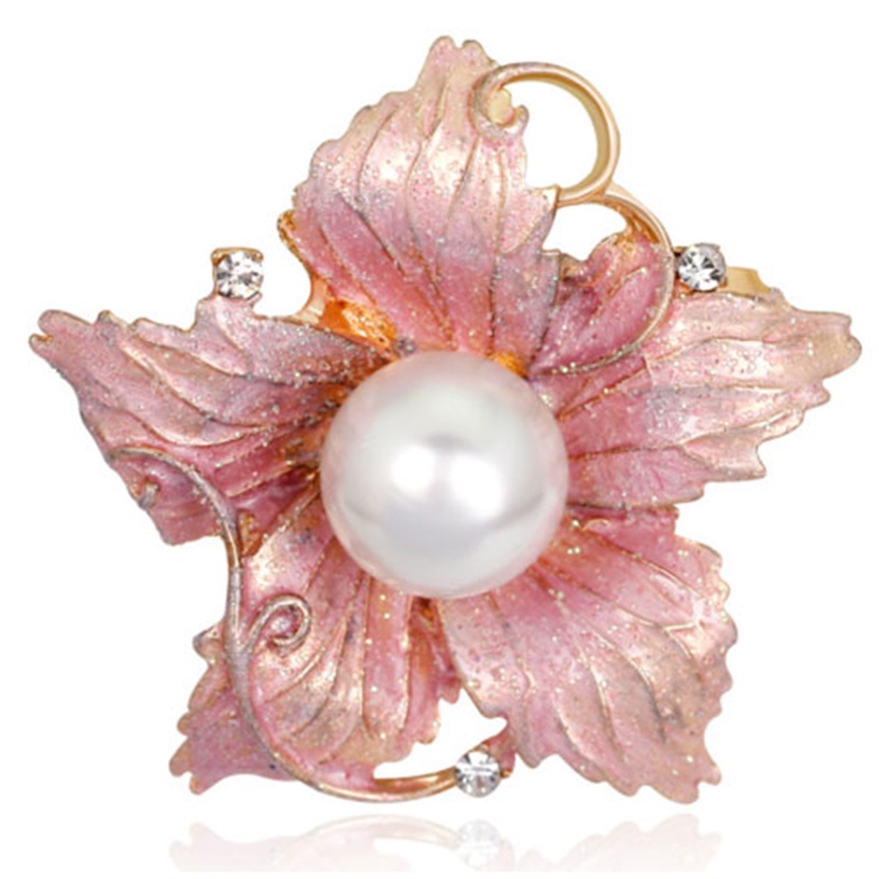 Trâm Cài Áo Hình Hoa Khô Sơn Dầu Thời Trang Cao Cấp