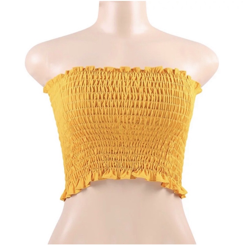 Áo ống nhún trơn croptop ôm dáng dễ phối đồ thời trang mùa hè | WebRaoVat - webraovat.net.vn