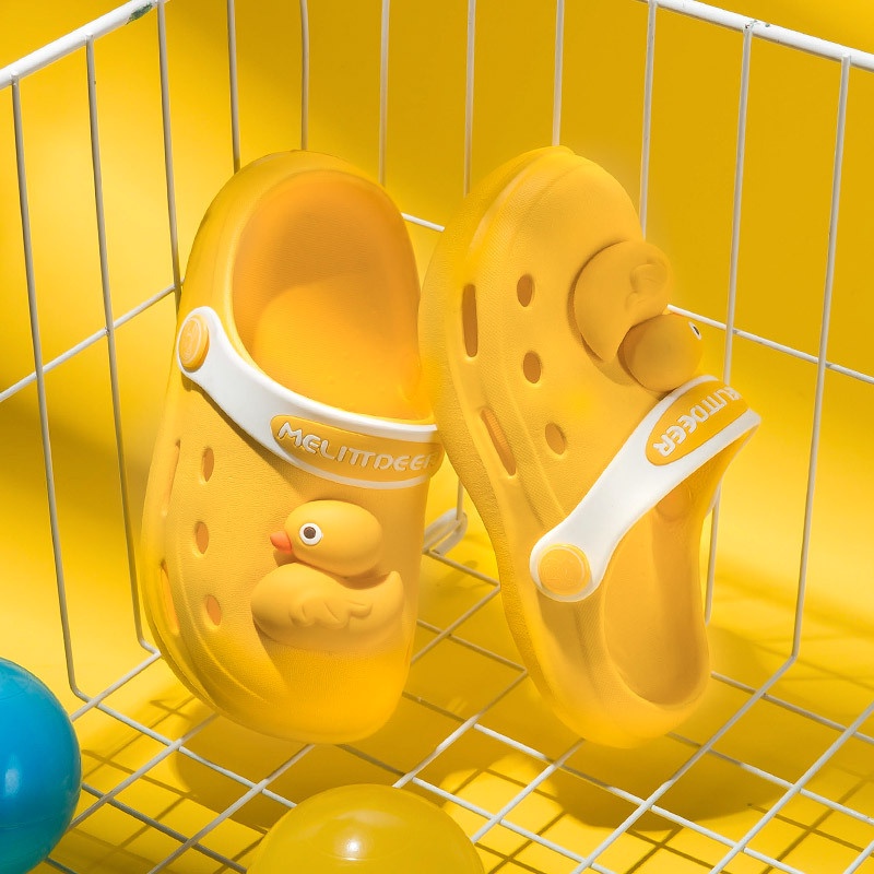 Dép Ba Lỗ Hoạt Hình Thỏ / Vịt Vàng / Khủng Long Nhỏ Phong Cách Mùa Hè Cho Bé Trai / Bé Gái