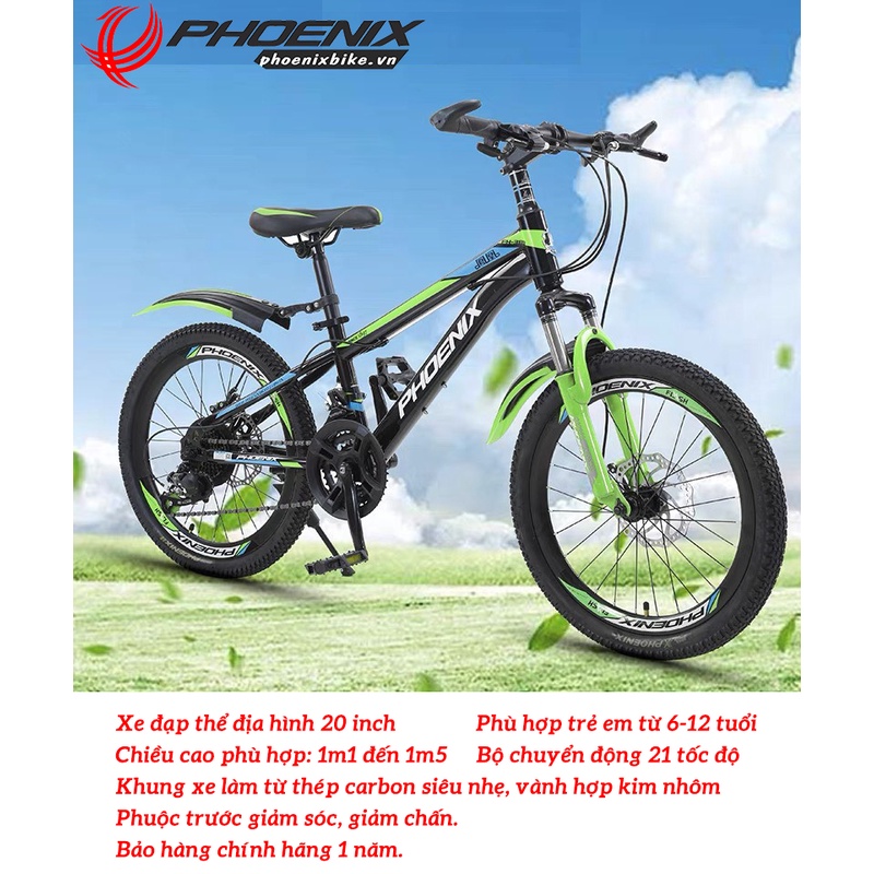 XE ĐẠP PHOENIX 20 INCH CHO TRẺ EM PH-20