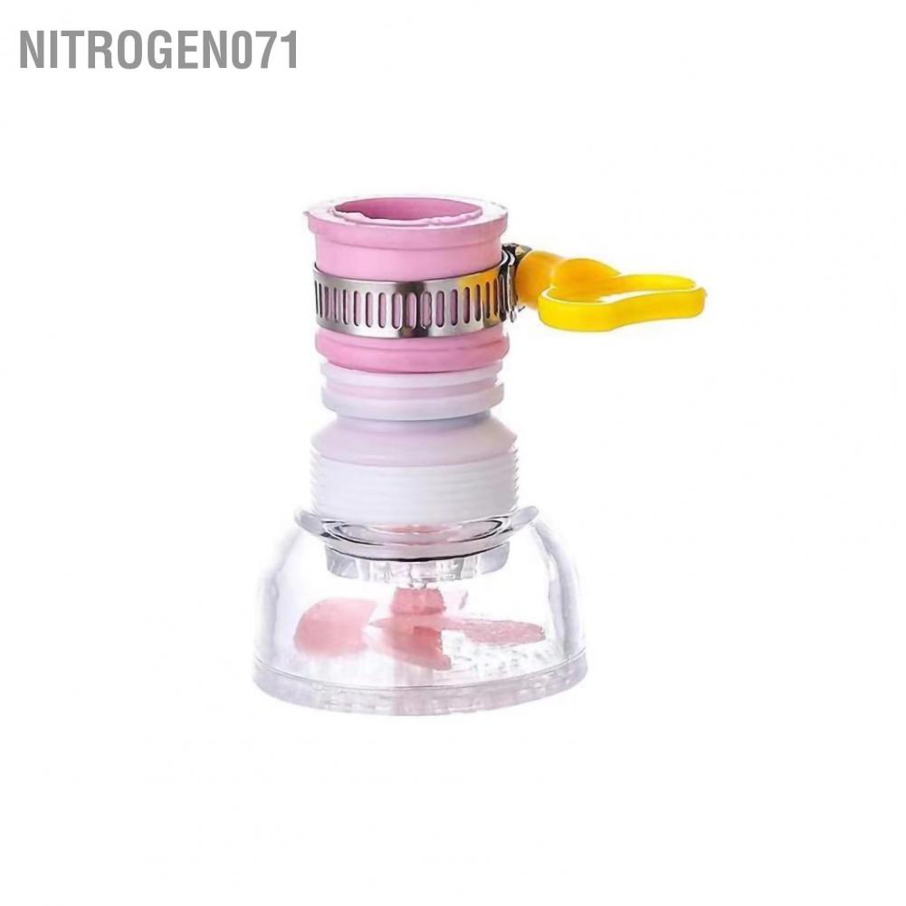 Nitrogen071 Telescopic Water Saving Nozzle Filter Faucet Antisplash Sprinkler Kitchen Purifier with Buckle Design
