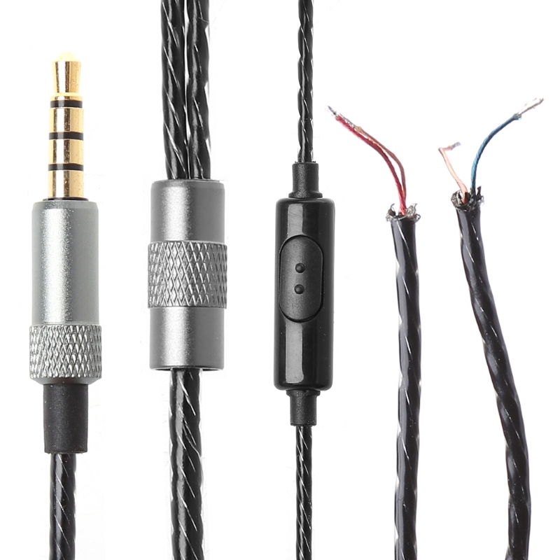 Dây Cáp Âm Thanh Thay Thế Giắc Cắm 3.5mm Kèm Mic 1.25m