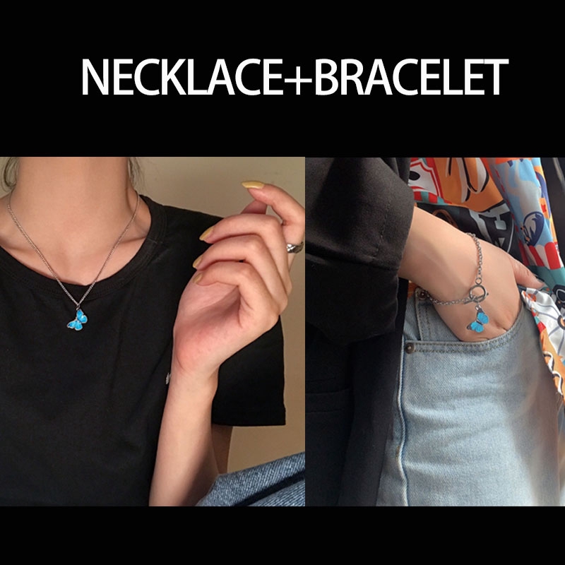 [Mã FASHIONCB231 hoàn tối đa 30K xu đơn 99K] 【Butterfly Series】Set Korean Ins Butterfly Necklace | BigBuy360 - bigbuy360.vn