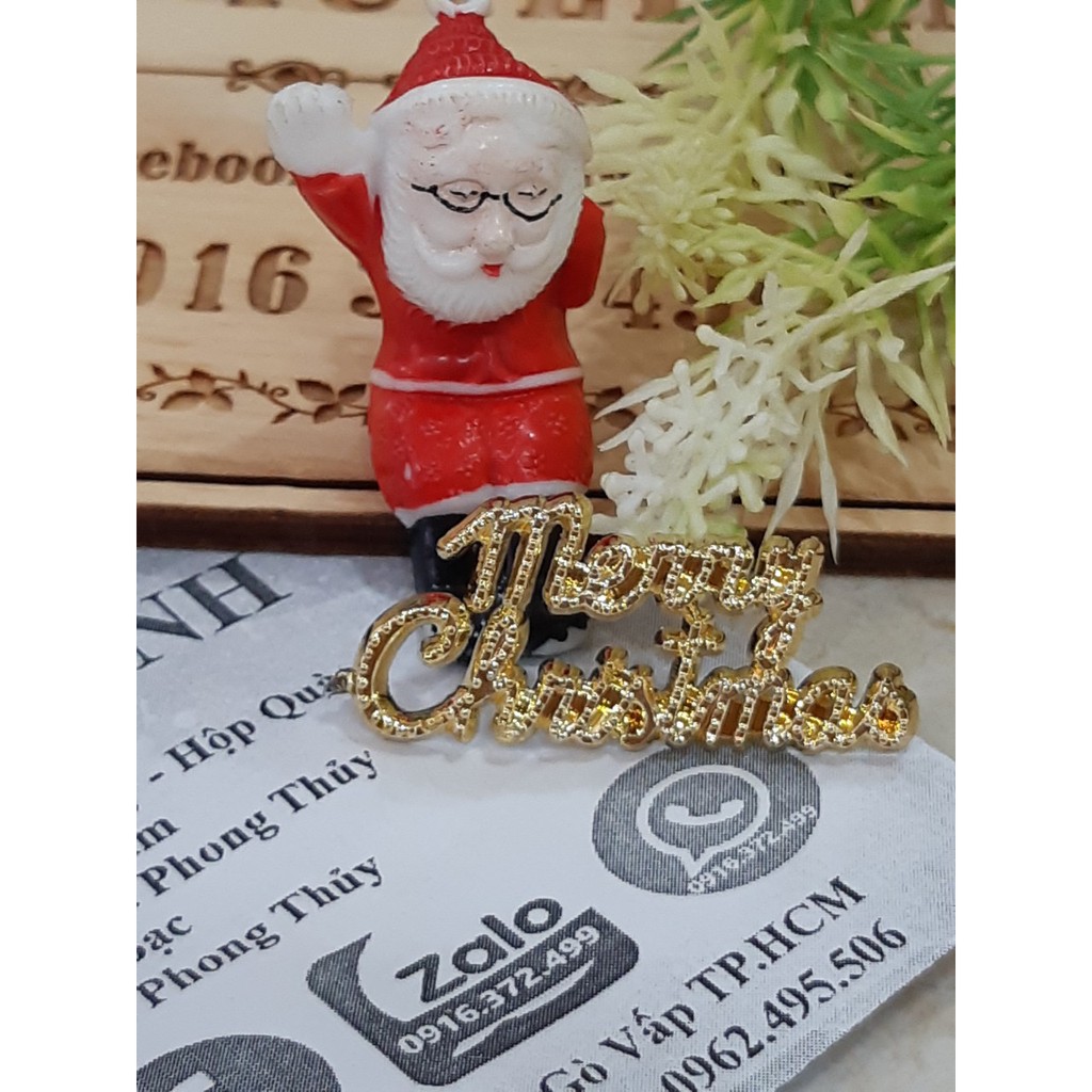 3chữ Merry nhỏ 15k Trang trí noel