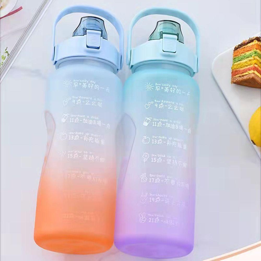 Bình Nước PISTA 2000ml Dung Tích Lớn Màu Gradient Tiện Dụng Mang Theo Du Lịch / Cắm Trại