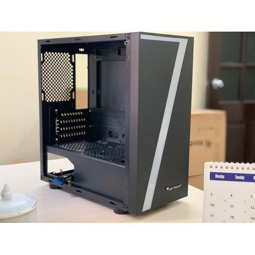 Vỏ case máy tính Hunter X7 - chính hãng VIETTECH - CÓ LED