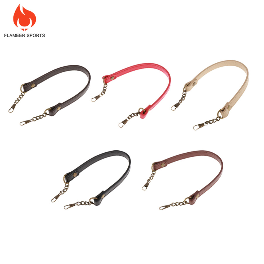 Dây Da Pu Ngắn Màu Đen Thay Thế Cho Túi Xách Thể Thao Flameer DIY