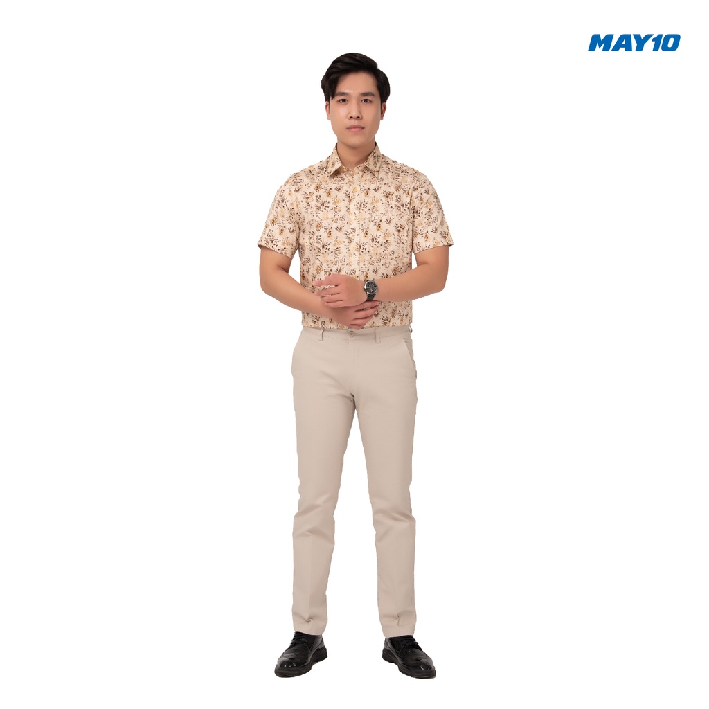Áo sơ mi nam cộc tay dáng suông May 10 mã 010120003 màu AH240