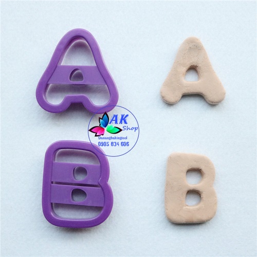 SET 26 KHUÔN CUTTER CHỮ HOA 6CM