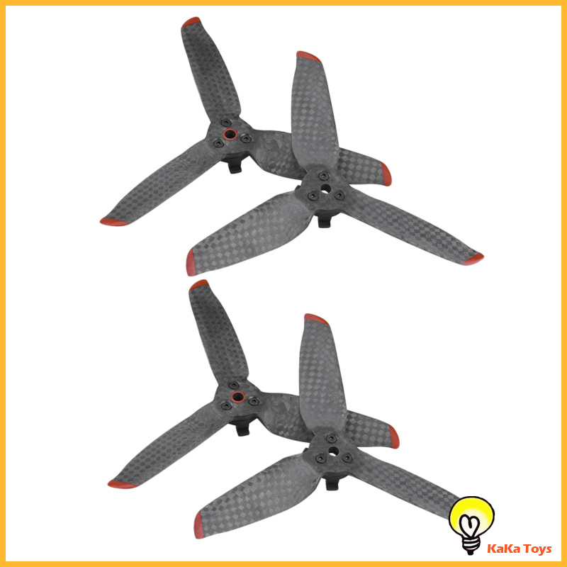 [KaKa Toys]Carbon Fiber Low-Noise Quick Release Propeller Props for DJI FPV Combo Drone Foldable Quadcopter