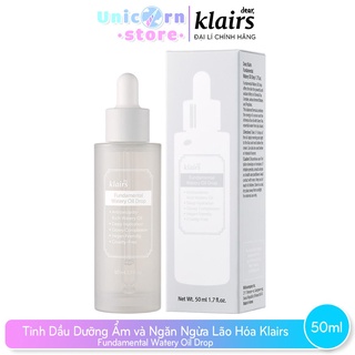 Tinh Dầu Dưỡng Ẩm và Ngăn Ngừa Lão Hóa Klairs Fundamental Watery Oil Drop 50ml