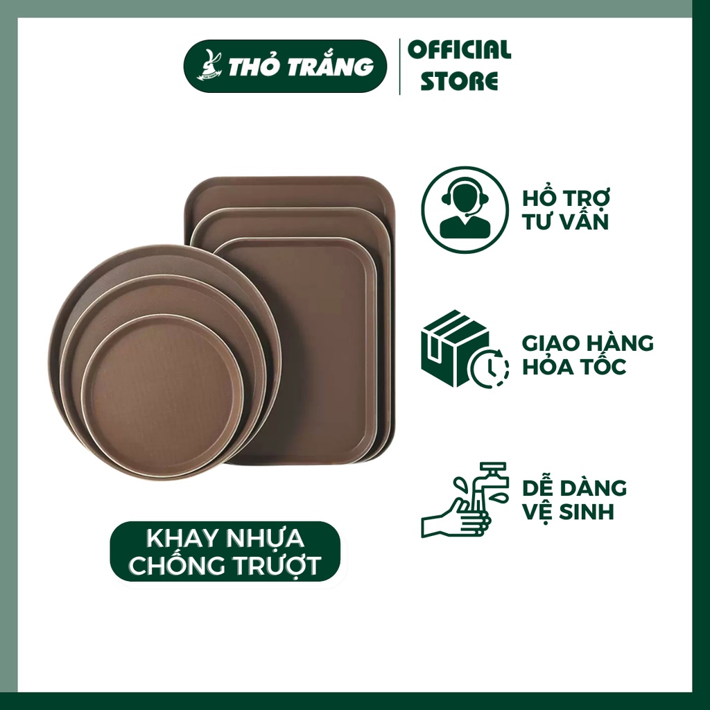 Khay Nhựa Chống Trượt phục vụ cao cấp đủ size