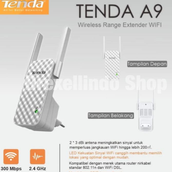 TENDA Bộ Lặp Sóng Wifi A9 300mbps 0512