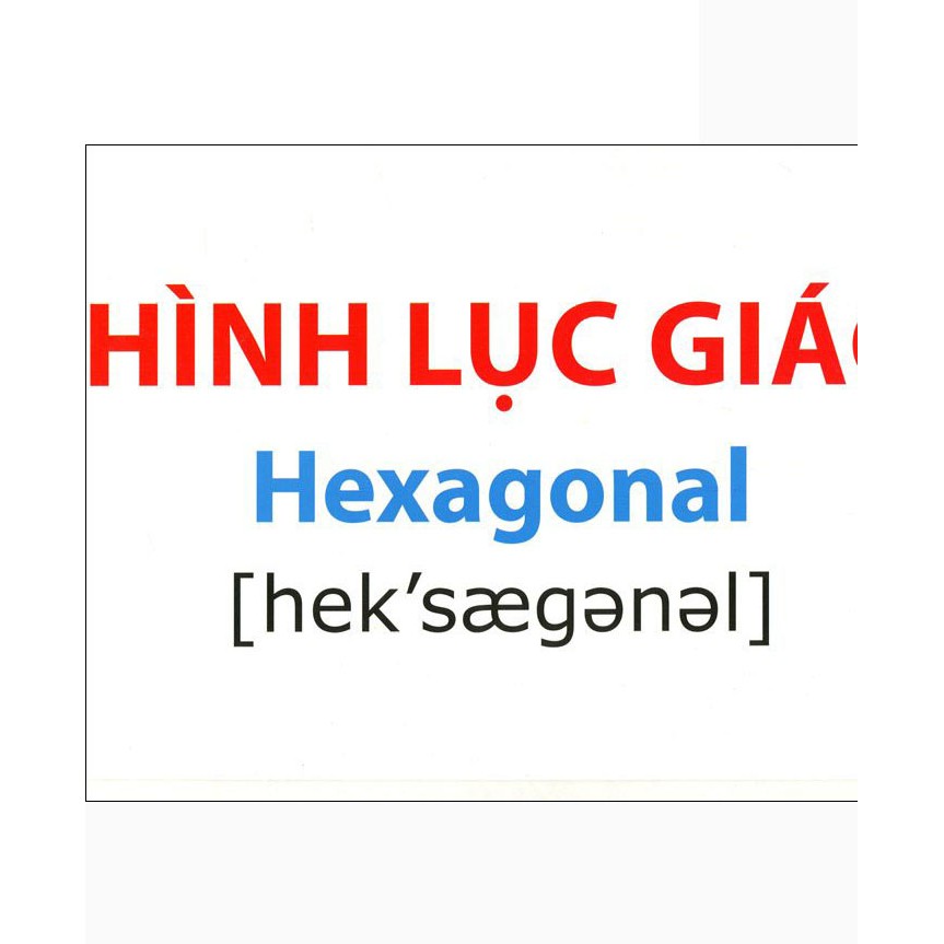 Flashcard song ngữ Việt Anh - Thế Giới Xung Quanh 6 - Hình Khối