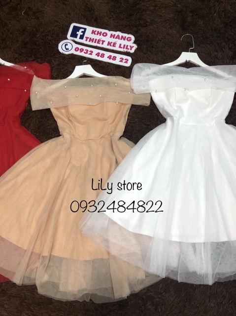 Ảnh và video thật 1000% Đầm công chúa trễ vai giá gôc 300k