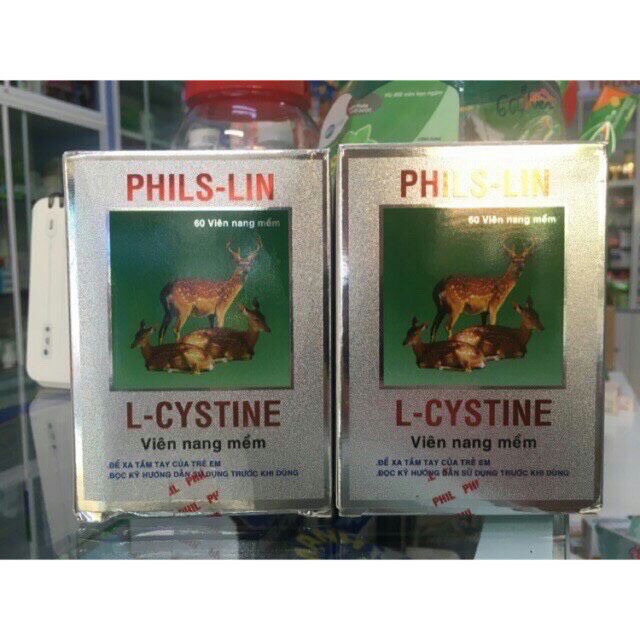 Viên bổ L-cystine Philslin 500mg (hộp 60 viên)