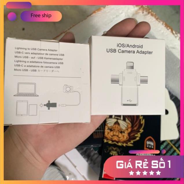 OTG 3 in 1 iOS/ Android USB Camera Adapter