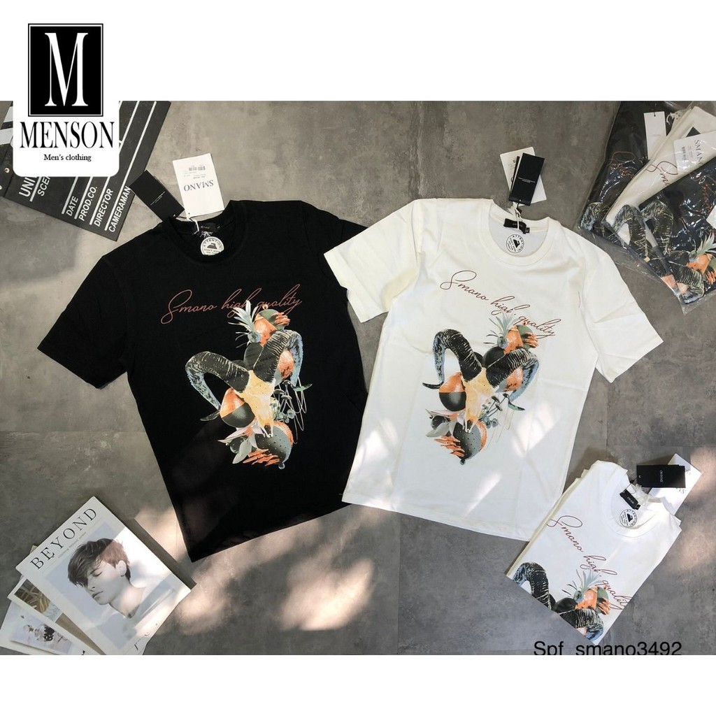 Áo phông T-Shirt nam nữ in hình 3D cute - Áo thun nam hàng hiệu cao cấp chất mát mùa hè MENSON M2009