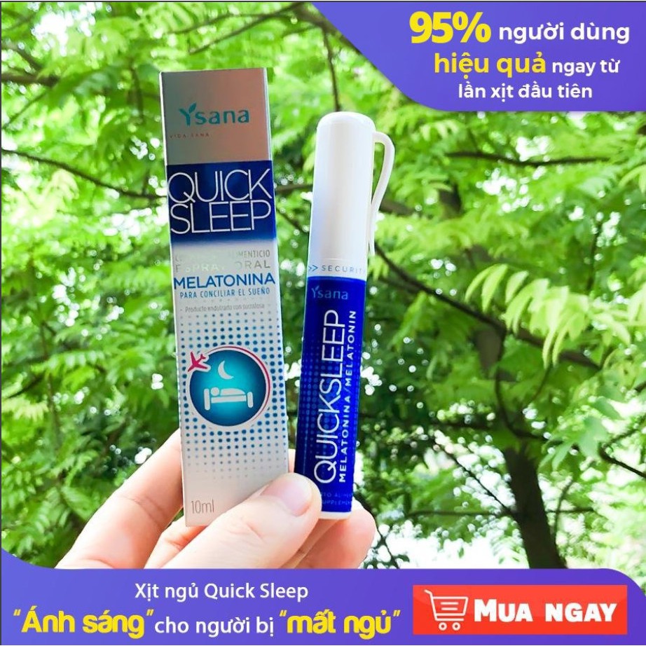 Xịt ngủ Quick Sleep – Giúp hỗ trợ dễ ngủ, ngủ ngon, giảm tình trạng mất ngủ, ngủ không sâu giấc