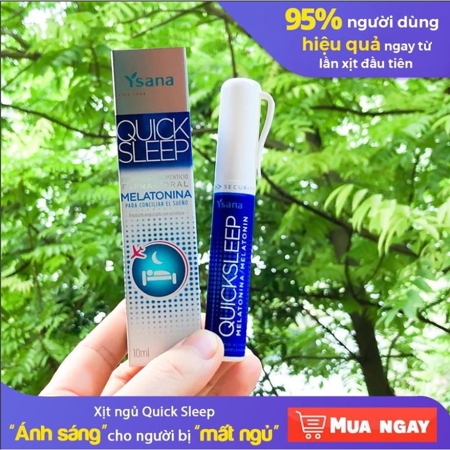 Xịt ngủ Quick Sleep – Giúp hỗ trợ dễ ngủ, ngủ ngon, giảm tình trạng mất ngủ, ngủ không sâu giấc (10ml-149 lần xịt)