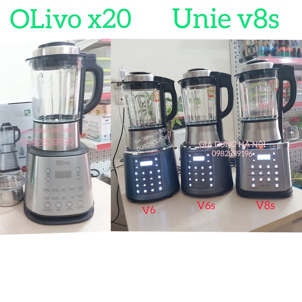 Olivo x20 MÁY LÀM SỮA HẠT Olivo x20 Unie v8s v6s v6 🌸 Lưu ý bản mới chính hãng, Máy xay nấu Unie, OLIVO X20