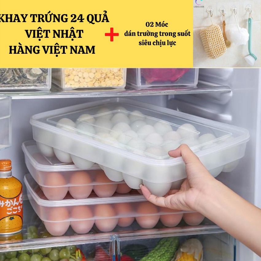 Khay đựng trứng 24 quả Công ty Việt Nhật sản xuất - Hàng Việt Nam chất lượng cao