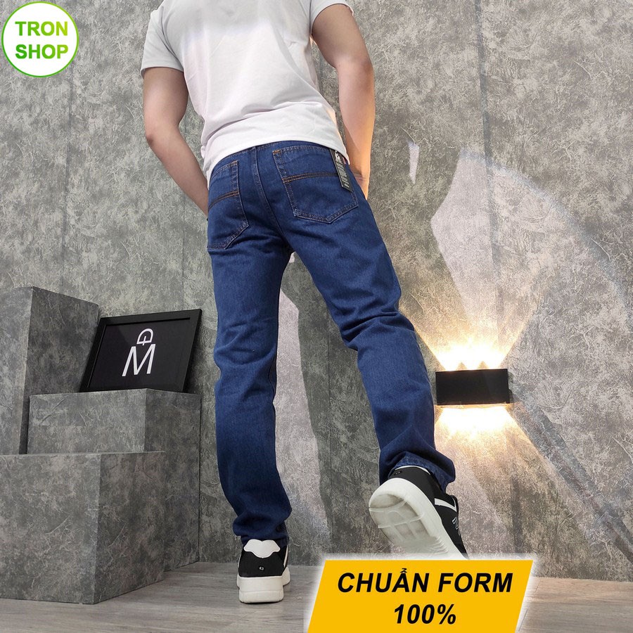 Quần jean nam ống suông 3 màu vải dày không ra màu TS63 Tronshop