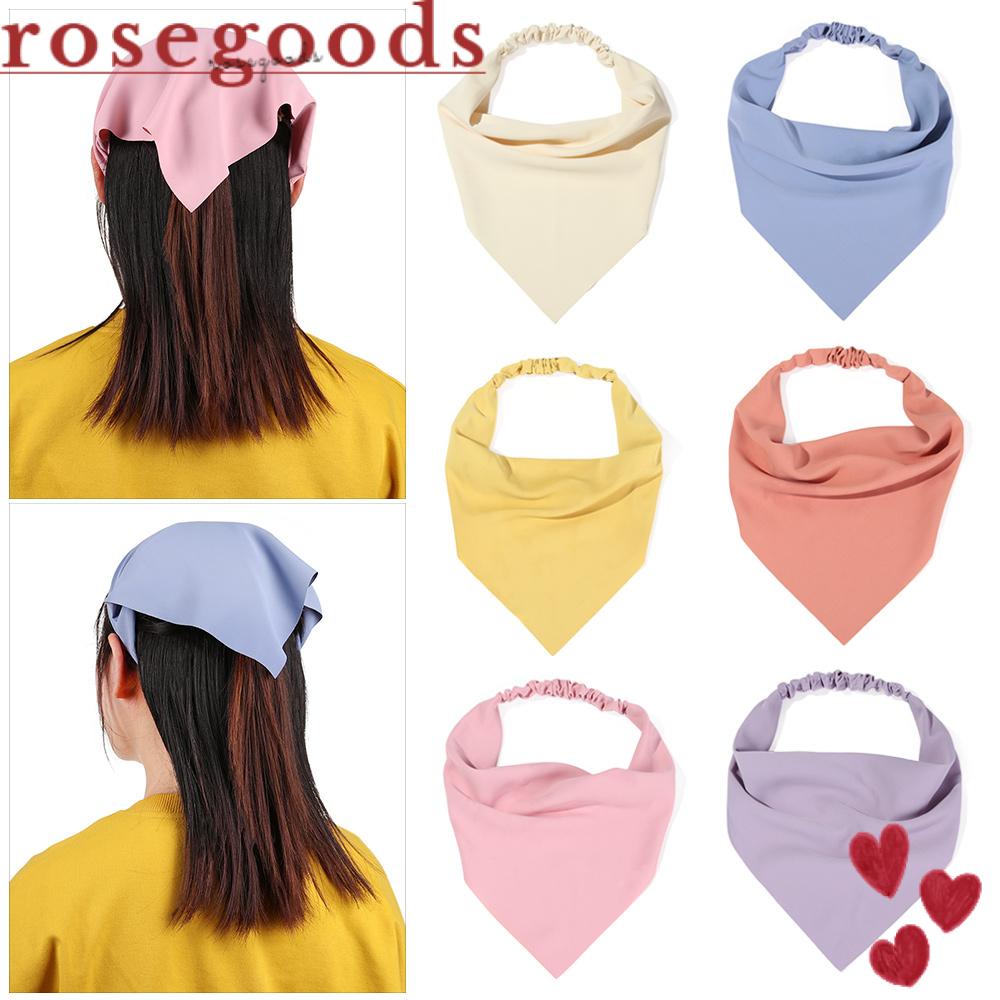 Băng Đô Turban Màu Trơn Hình Tam Giác Dành Cho Nữ