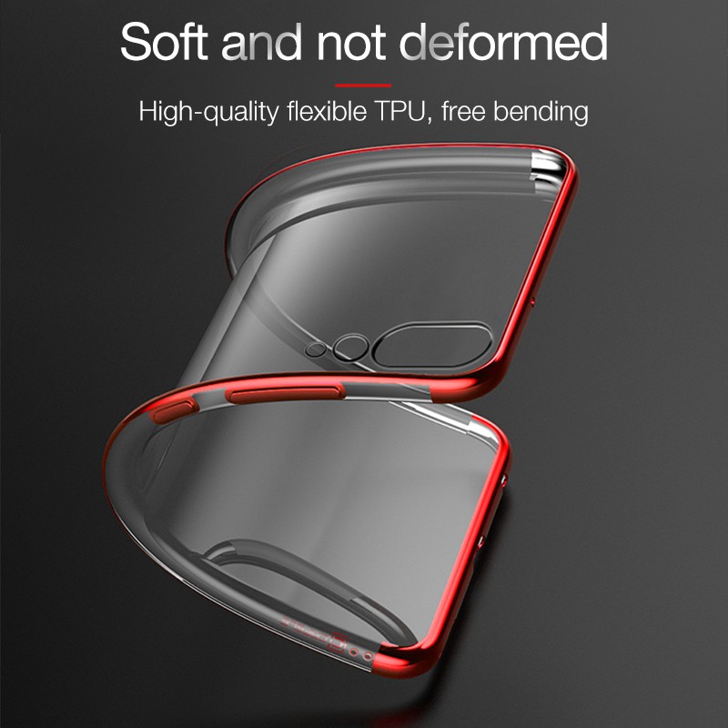 Ốp Lưng Mạ Trong Suốt Cho XiaoMi 12T 11T Pro 11 Lite Mi 10T Pro 9 Lite A3 Lite Note 10 Pro