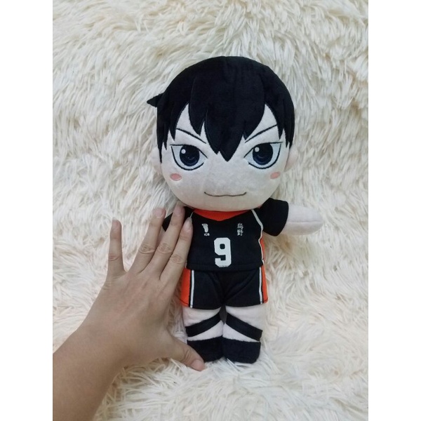 Chibi Hinata Haikyuu bé trai mặc đồ thể thao gấu nhồi bông