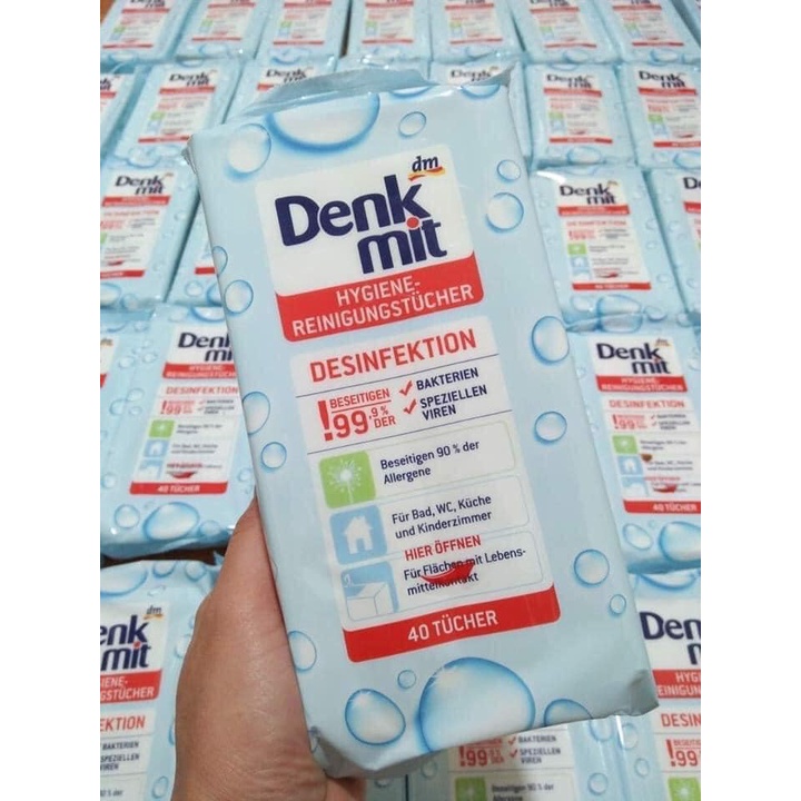 Khăn giấy ướt Denkmit diệt 99,9% vi khuẩn