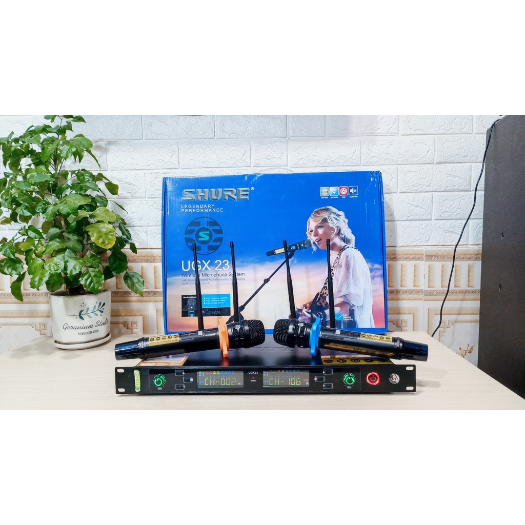 Micro Không Dây SHURE- URX 23 thế hệ mới hát karaoke hay nhẹ tiết kiệm pin