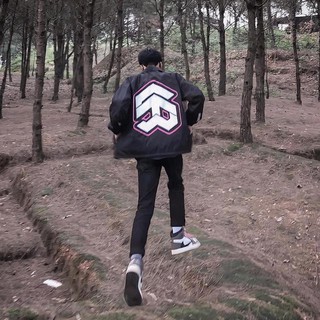 5THEWAY /oval/ COACH JACKET - BLACK