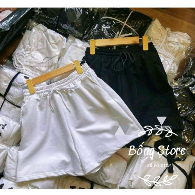 QUẦN ĐÙI PHONG CÁCH UZZANG DÁNG RỘNG THÊU TÍCH