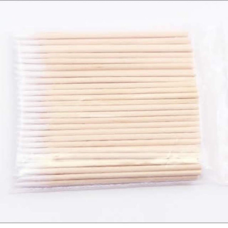 Tăm tre phun xăm Bộ 100 tăm bông gỗ 7cm dùng tạo nét phun xăm - dcpxhoanganh