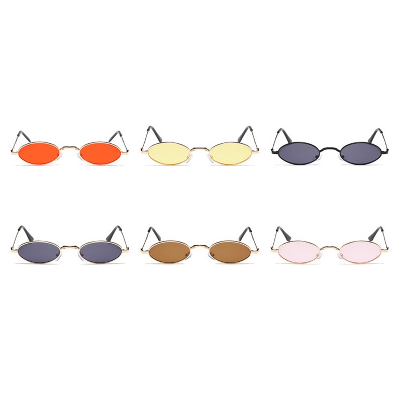 Kính Mát Gọng Oval Kim Loại Chống Tia UV Thời Trang Cho Bé