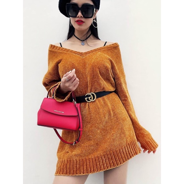 Túi Michael Kors Ava mini đỏ crimson sẵn hàng