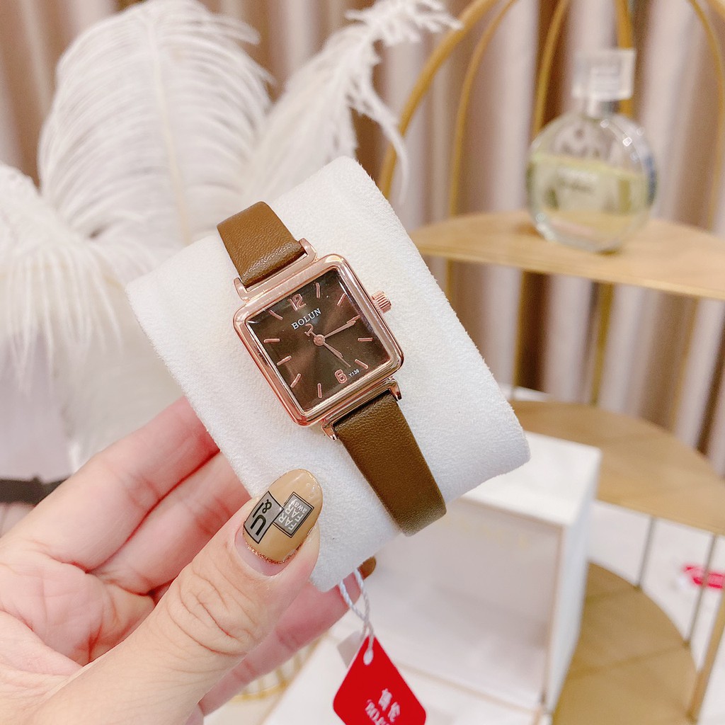 Đồng Hồ Nữ Đeo Tay Thời Trang Bolun Dây Da Mặt Tròn,Vuông Nhiều Màu Sắc Giá Siêu Rẻ | BigBuy360 - bigbuy360.vn