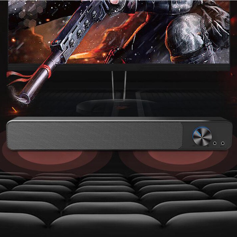 Surround Soundbar Bluetooth 5.0 Wired Speakers Stereo for PC Theater