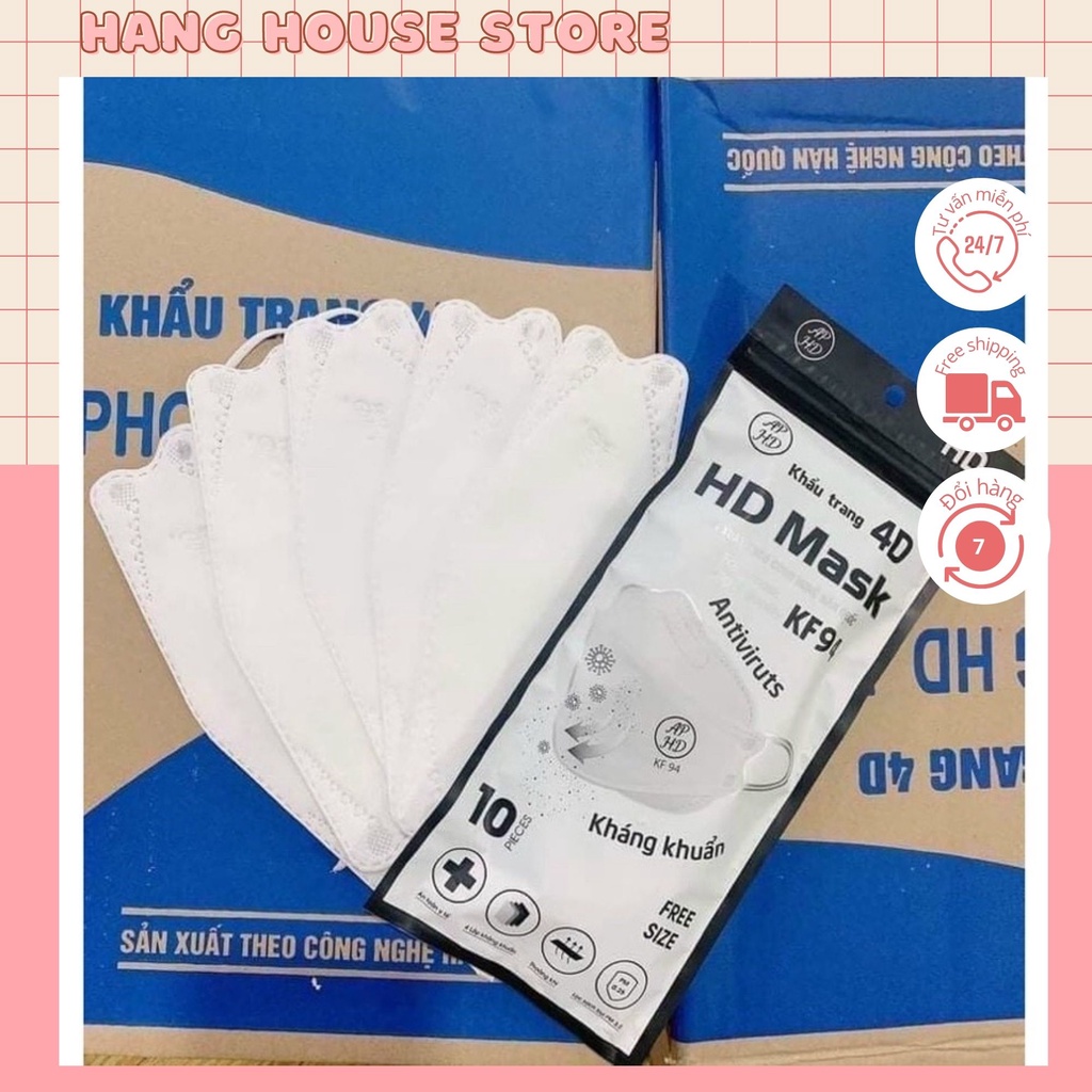 Khẩu trang KF94, 4 lớp An Phong HD Mask (Bịch 10 cái)