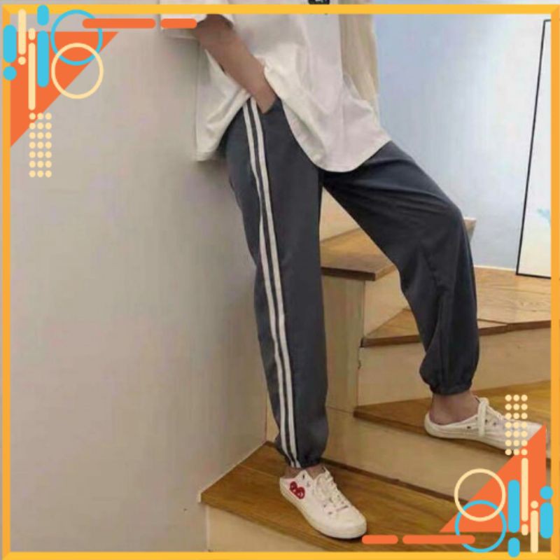 🔥HOT🔥 Đồ Bộ Legging Jogger Line Phối Thun Nam Nữ Unisex (Thể Thao, Nhà) Hình Person | BigBuy360 - bigbuy360.vn
