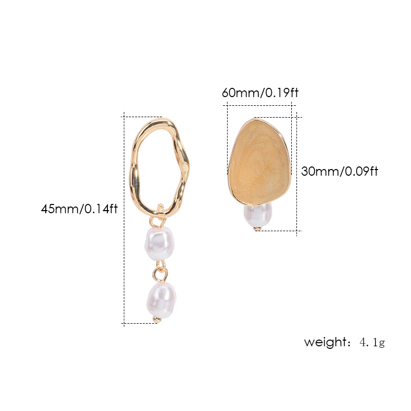Bông Tai Hợp Kim Dáng Dài Đính Ngọc Trai Nhân Tạo Thời Trang Cho Nữ PD486