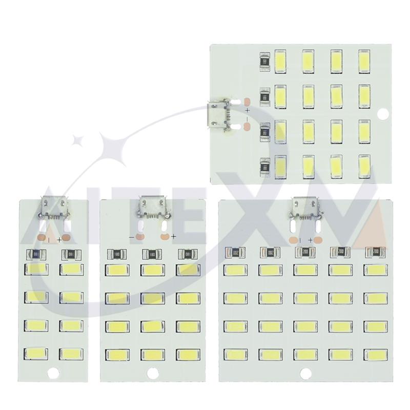 Bảng Đèn LED USB 5730 Smd 5V 430mA ~ 470mA 5730 Ánh Sáng Trắng Tự Làm Bảng Đèn Ngủ Khẩn Cấp