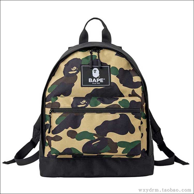 Balo Bape Camo/Black, Bape Backpack, Chất liệu Polyester DuSo.LuxuryStreetwear