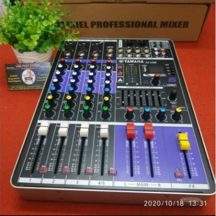 Mua ngay Mixer Yamaha M4 USB Bluetooth, Bộ Chuyên Hát Livestream Karaoke Rất Hay - Tặng Giắc 6,5 [Freeship 10k]