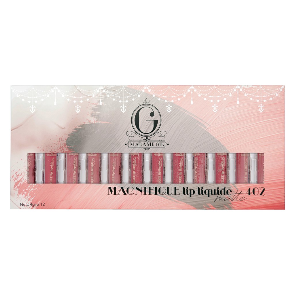 (hàng Mới Về) 1 Set Son Kem Lì Trang Điểm Môi Cổ Điển Madame Gie Magnifique