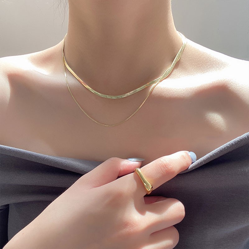 Vòng Cổ Choker Hai Lớp Phong Cách Thời Trang Hàn Quốc C61