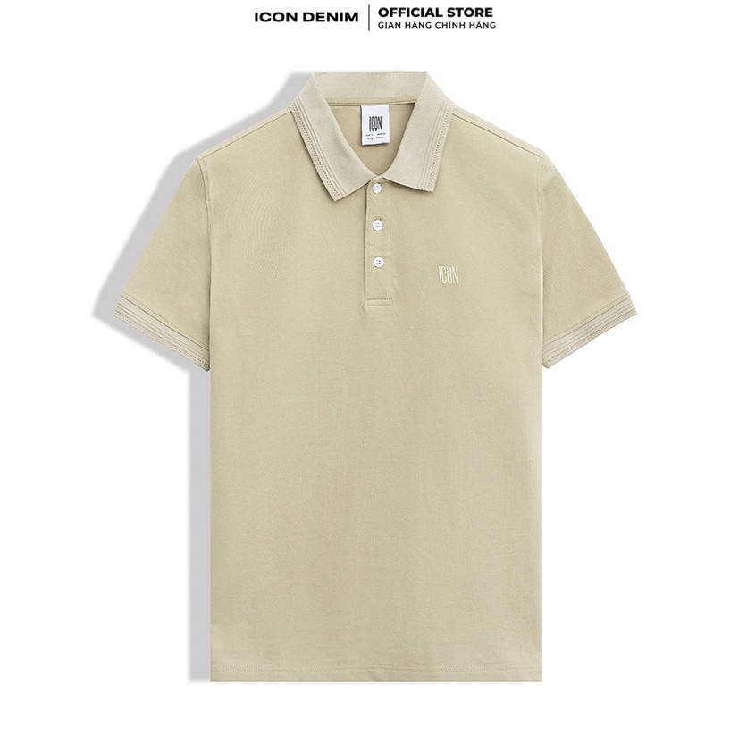 Áo Thun Có Cổ Polo Trơn ICON DENIM 6 Màu Phom Slim-fit Vải Cá Sấu In Logo Nổi 3D Co Giãn Tốt, Thoáng Mát | BigBuy360 - bigbuy360.vn