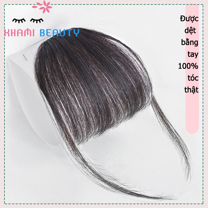 Tóc mái Khami Beauty tóc thật 100% đẹp tự nhiên