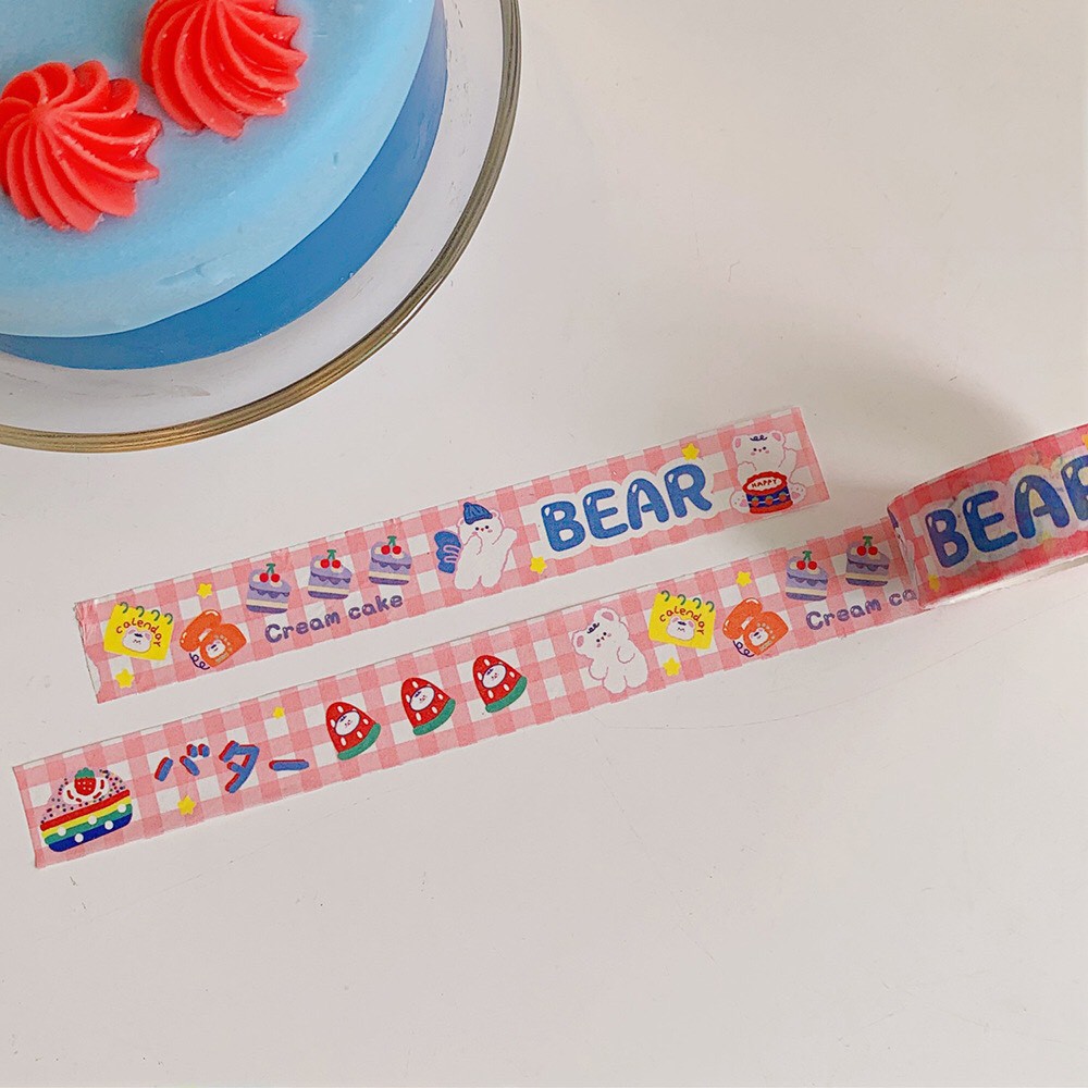 Băng dính washi tape Mua Tất họa tiết hoạt hình nhiều mẫu (muatatshop)